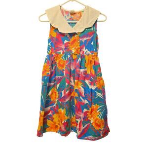vintage Allison Ann tropical floral dress